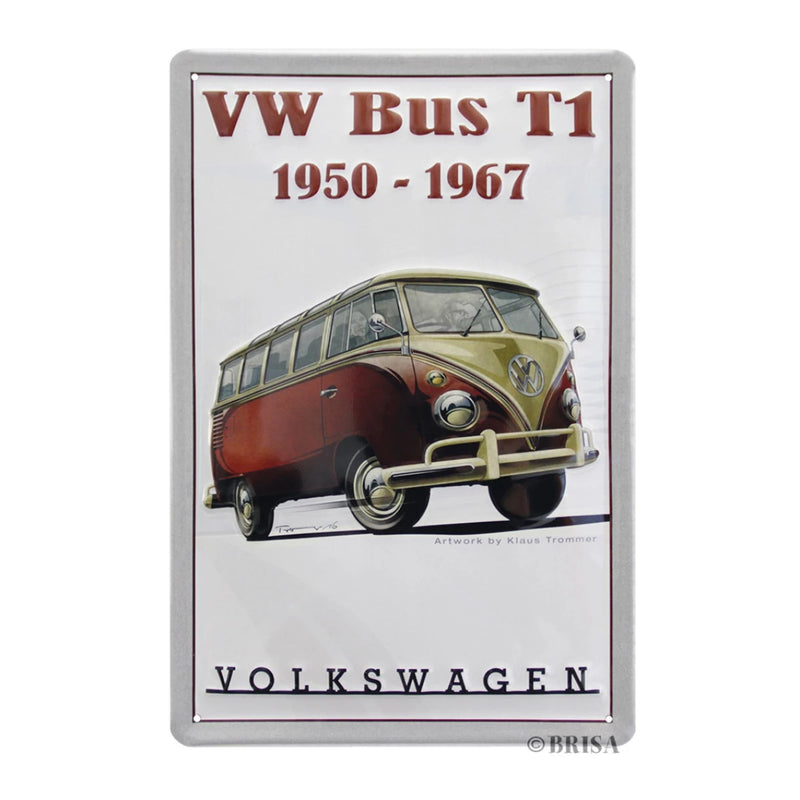 Plaque en métal Combi VW T1 Bus - Volkswagen